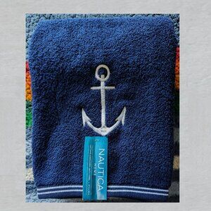 Nautica Home Nautical Anchor Bath Towel Blue